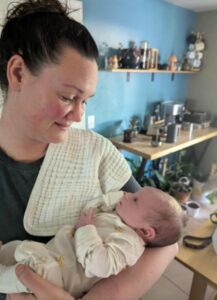 Melissa with Raven